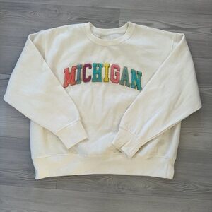 Michigan patched crew neck